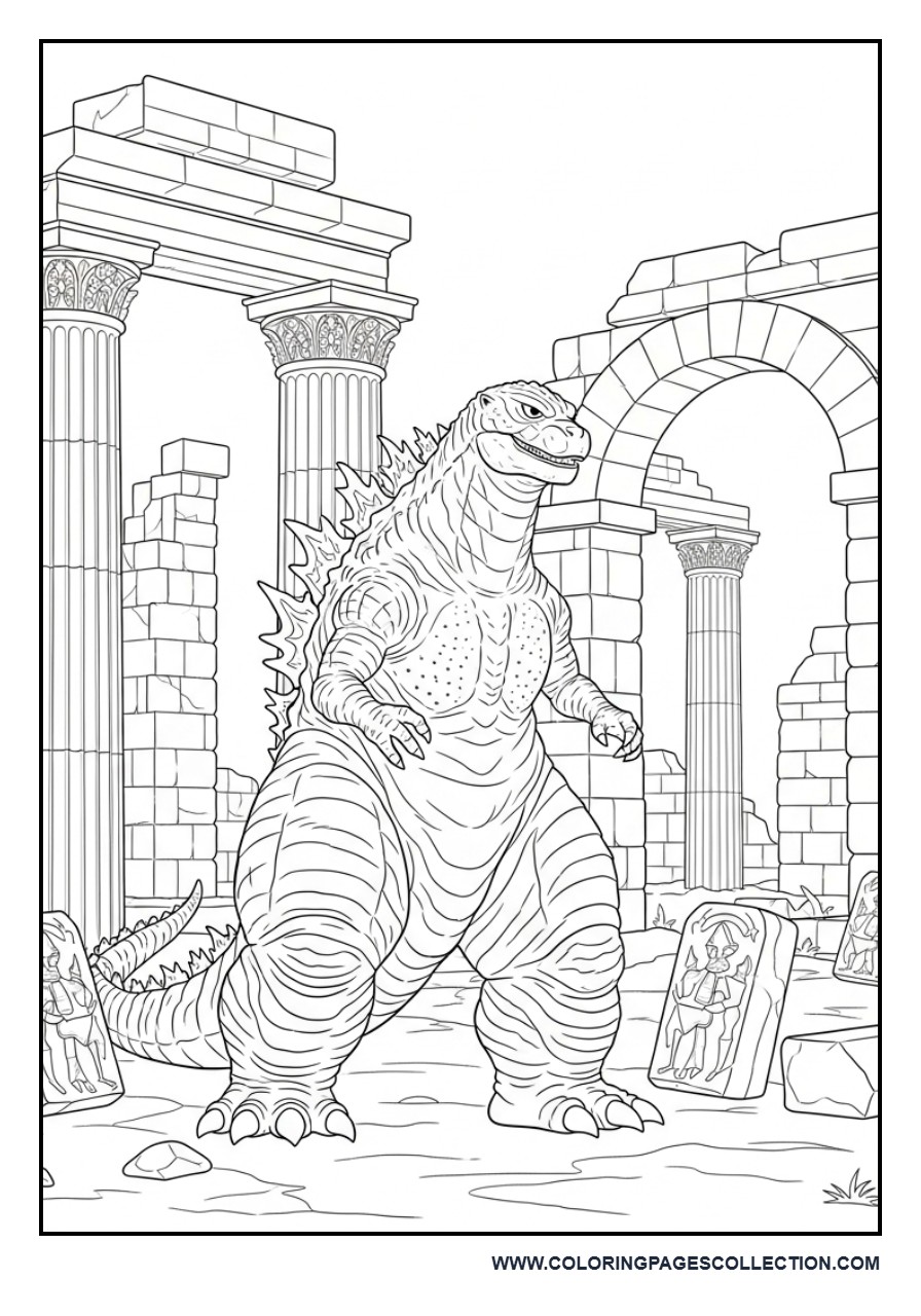 Godzilla on Ancient Ruins