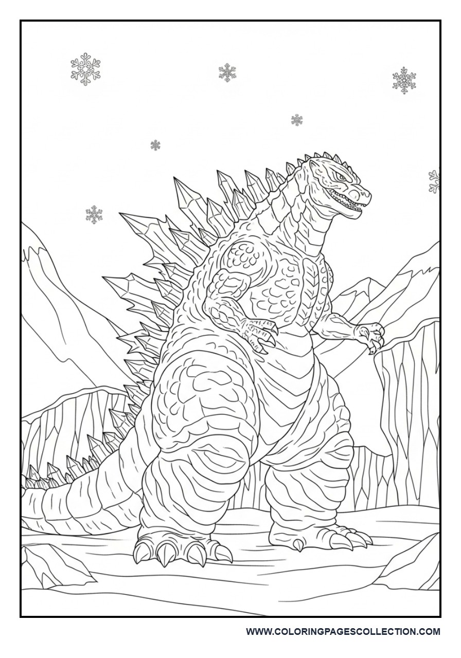 Ice Godzilla in a Frozen Land