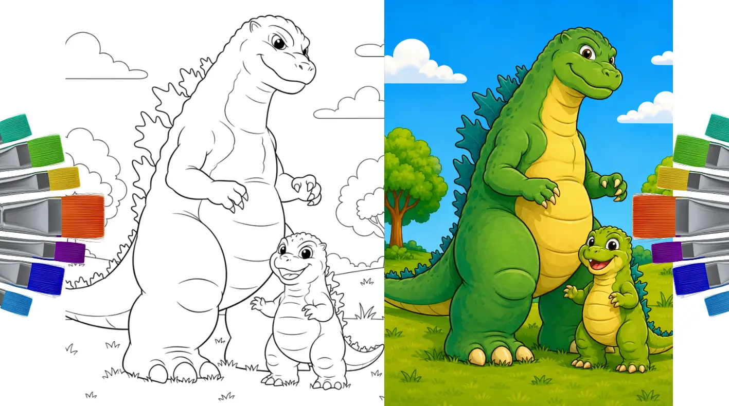 55+ free printable godzilla coloring pages for kids