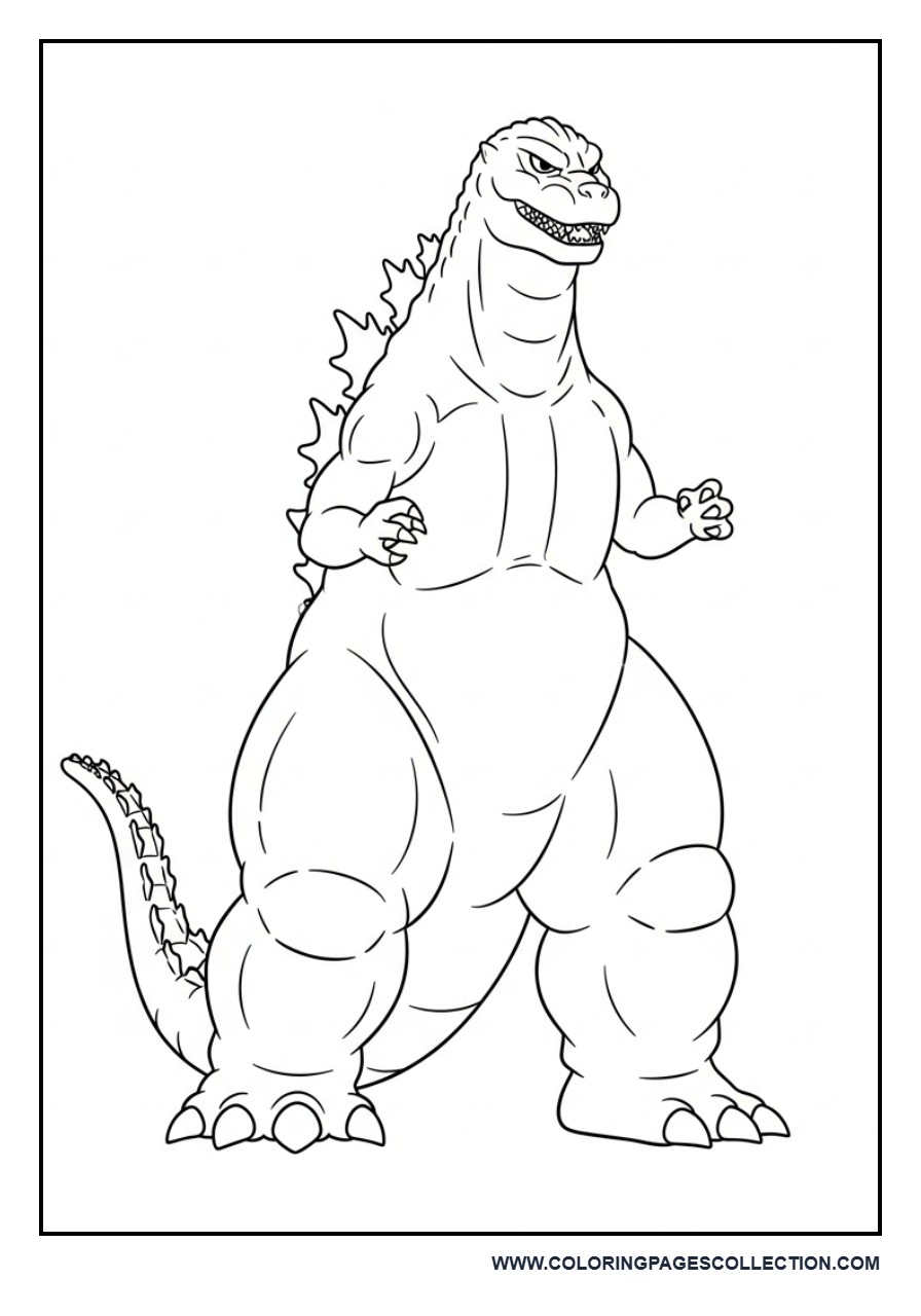 Simple Godzilla Full Body