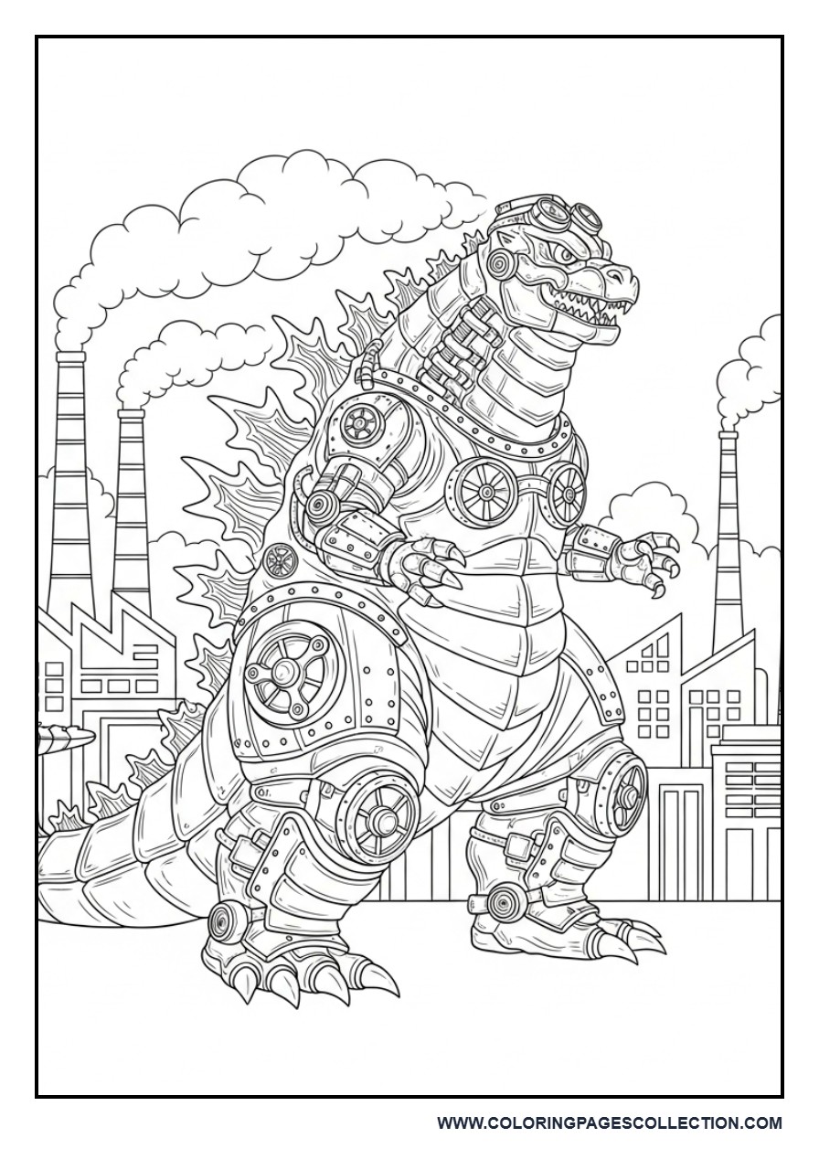 Steampunk Godzilla