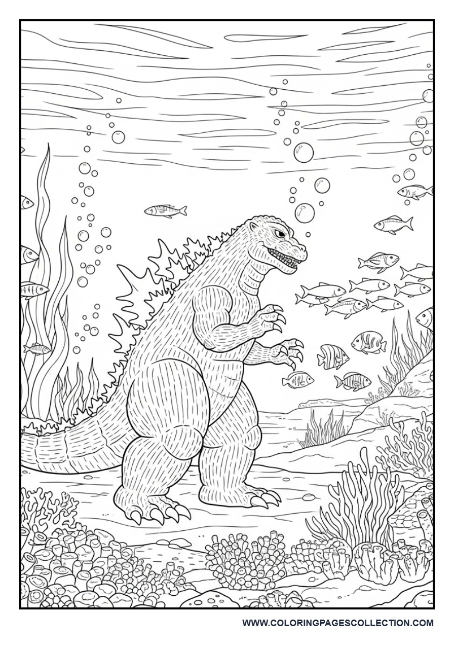 Underwater Godzilla Adventure