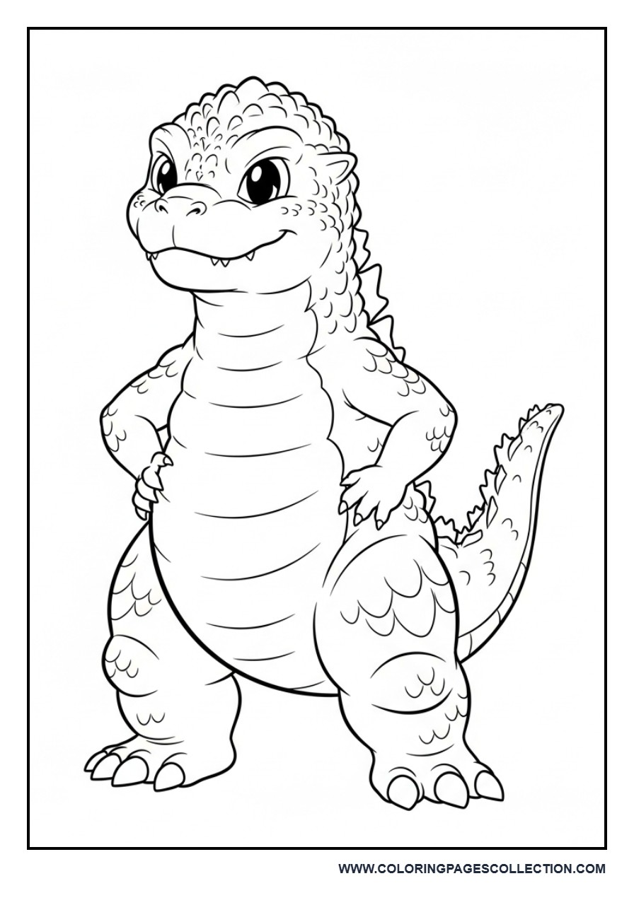 Young Godzilla Standing Proud