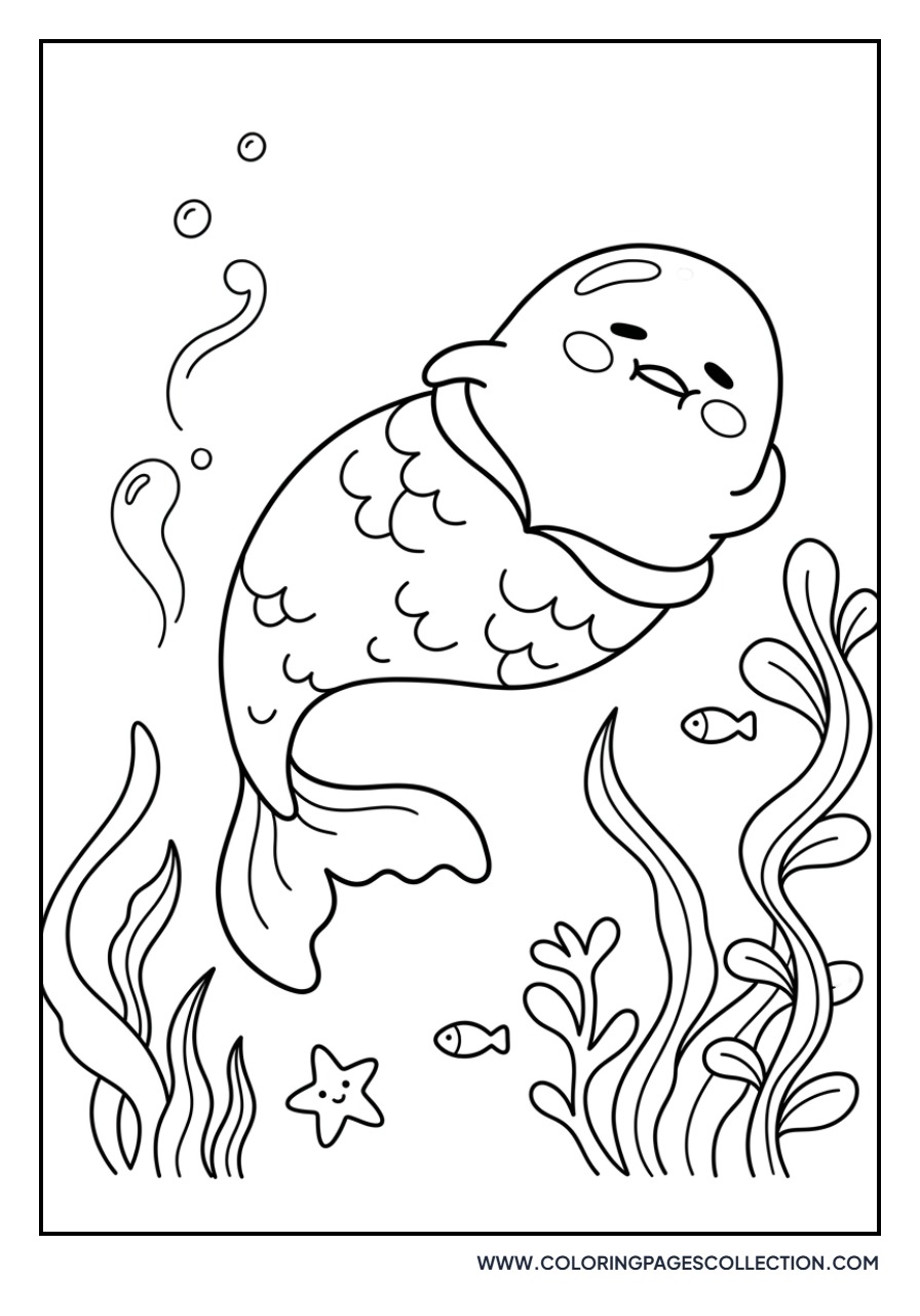 Gudetama as a Mermaid