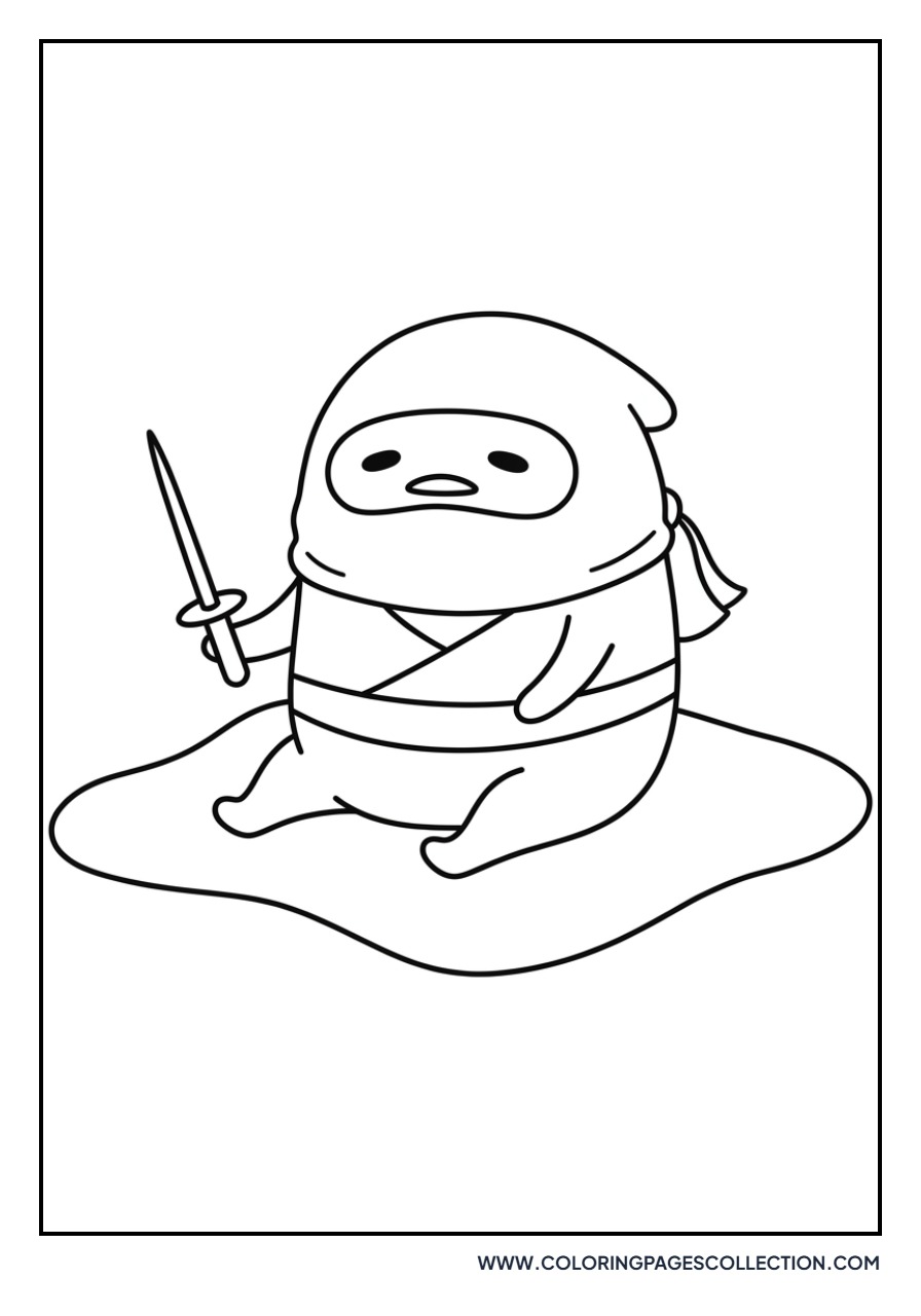 Gudetama as a Ninja