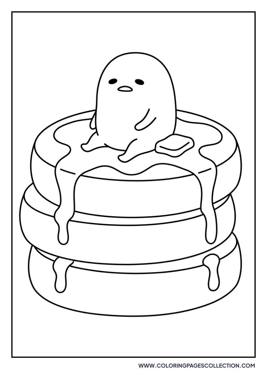 Gudetama as a Pancake Topping