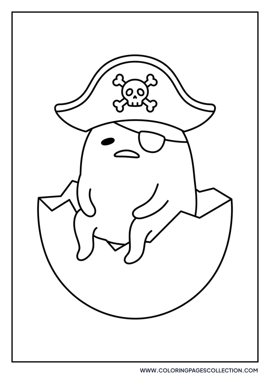 Gudetama as a Pirate