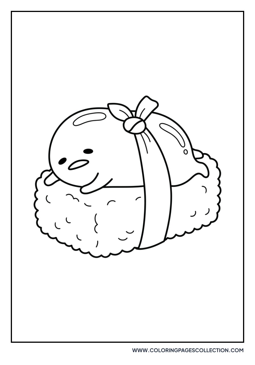 Gudetama as a Sushi Topping