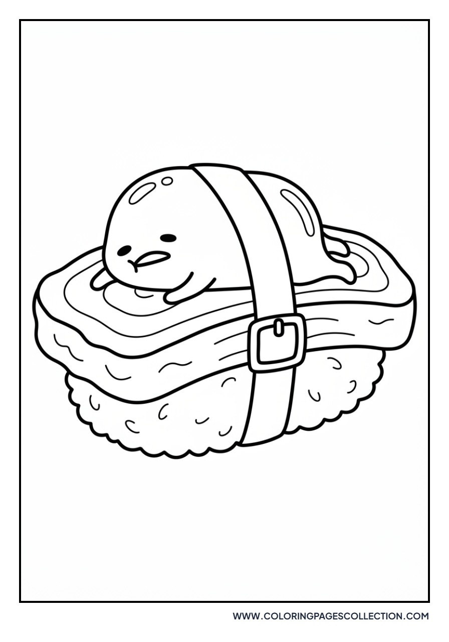Gudetama as a Tamago Nigiri