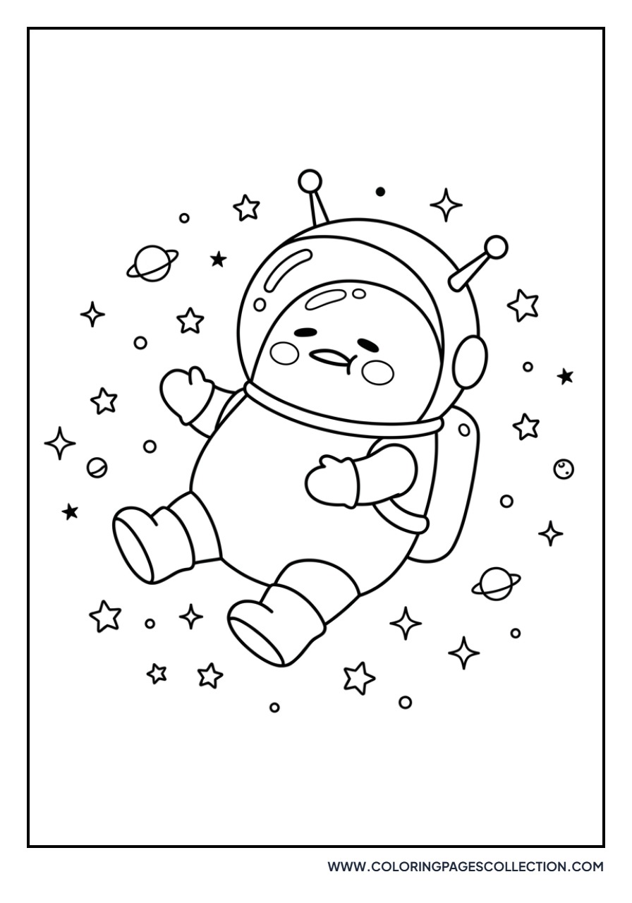 Gudetama as an Astronaut