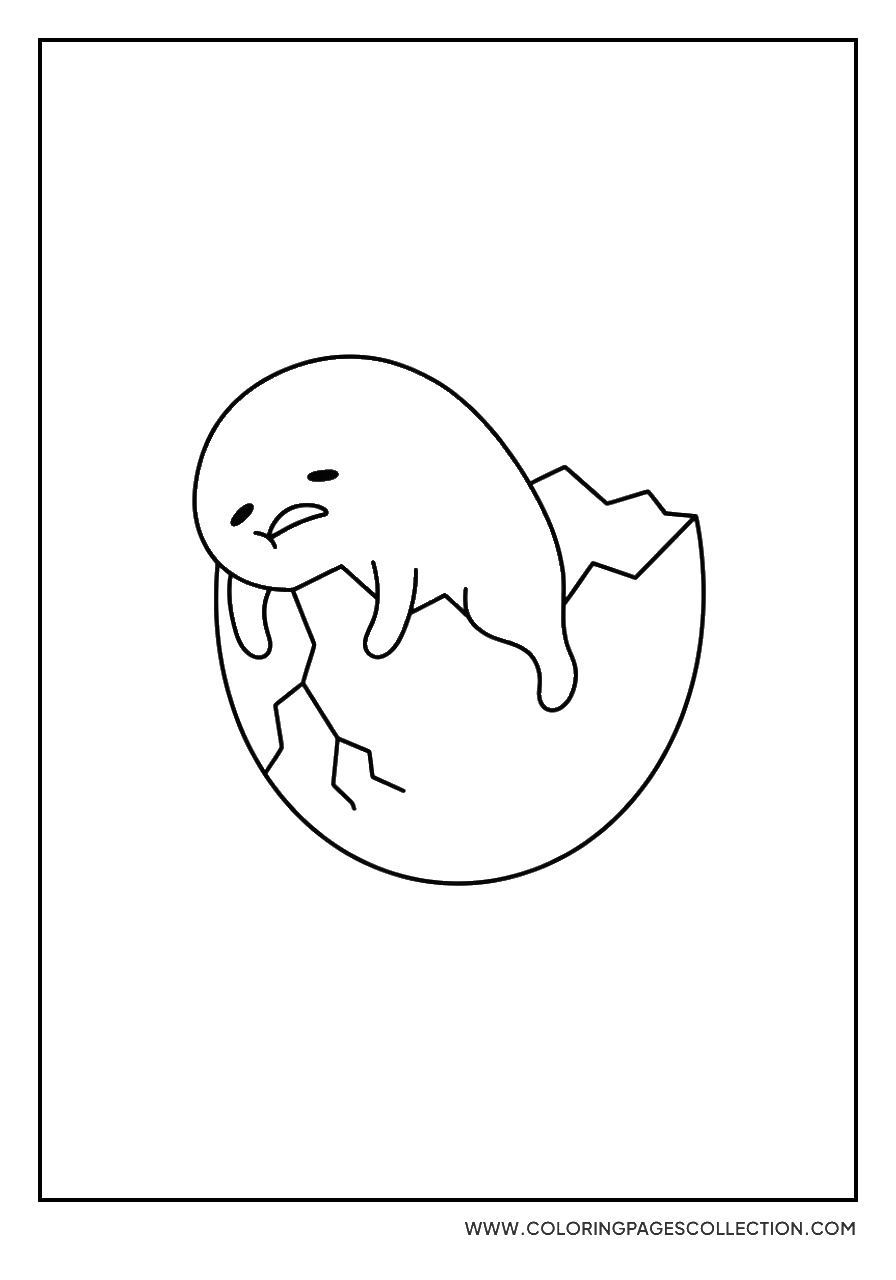 Gudetama Hanging on Eggshell