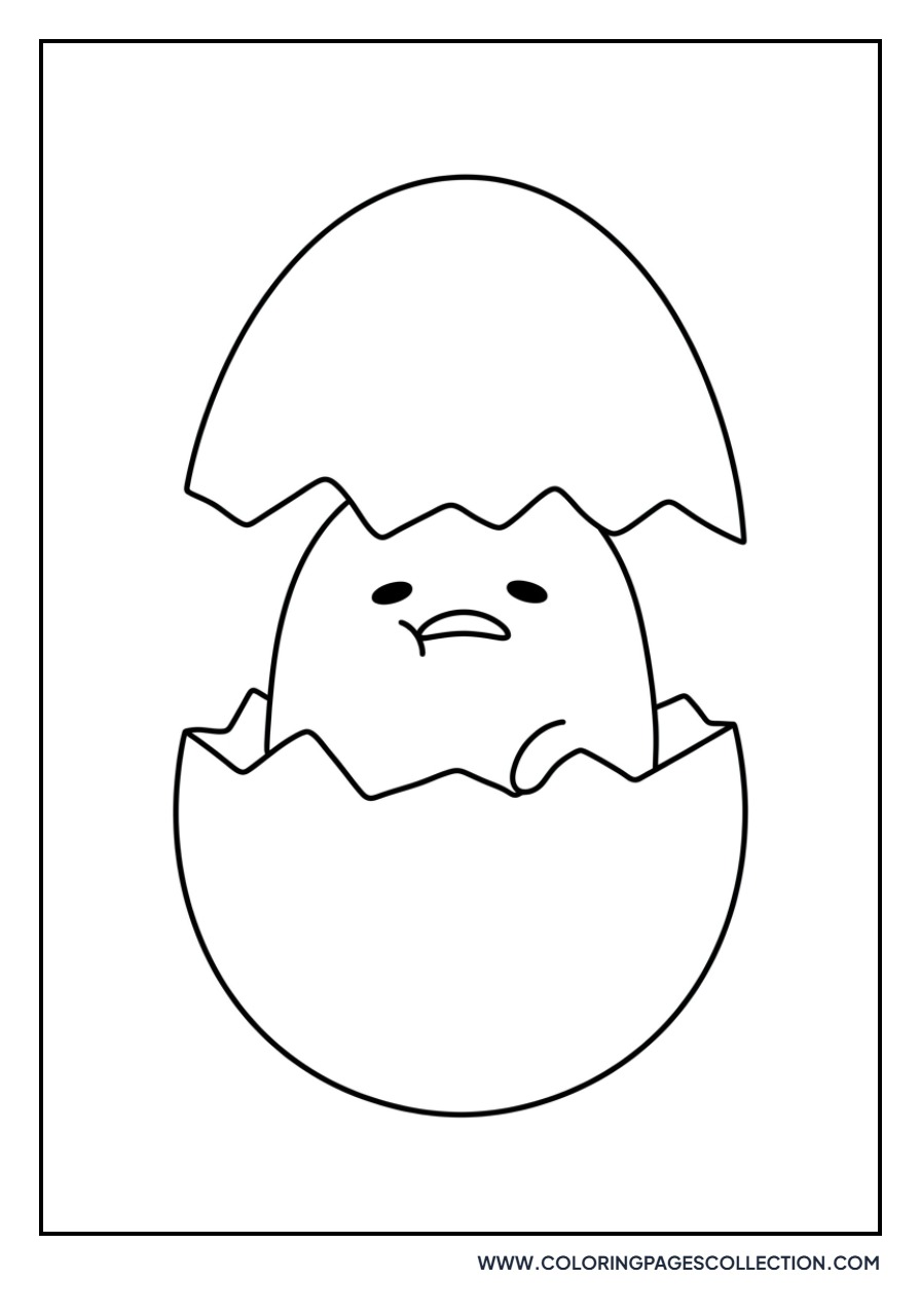 Gudetama Hiding in Shell