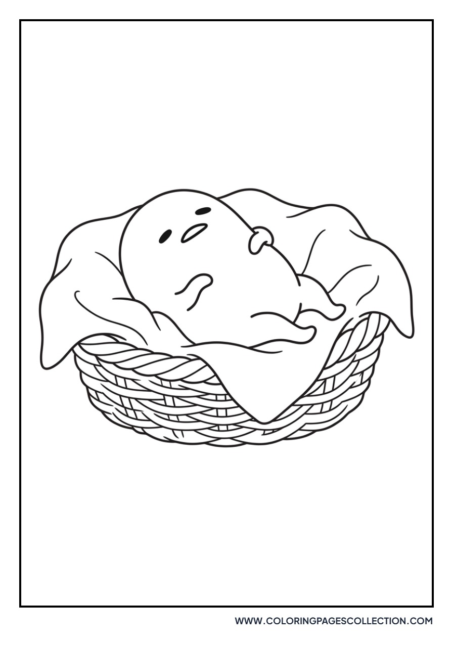 Gudetama in a Basket