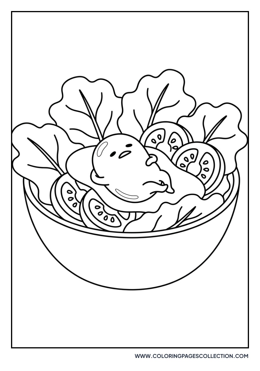 Gudetama in a Salad Bowl