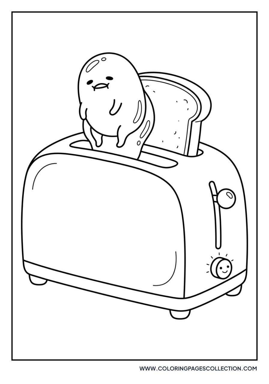Gudetama in a Toaster