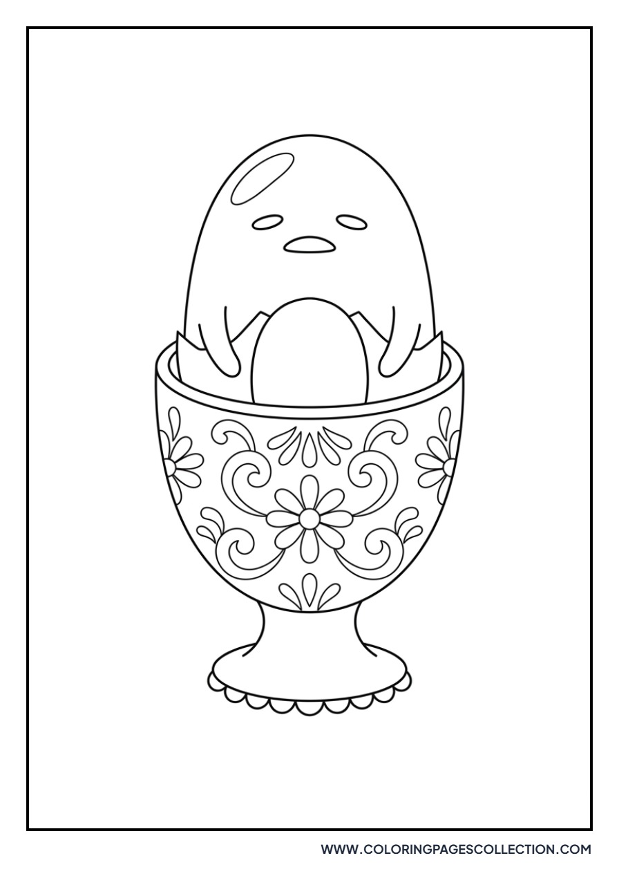 Gudetama in an Egg Cup