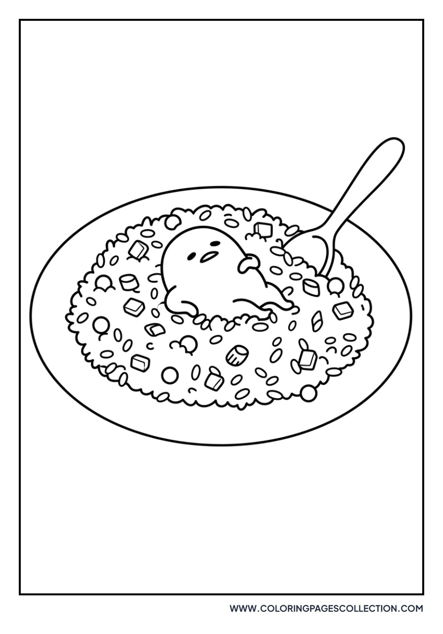 Gudetama in Fried Rice