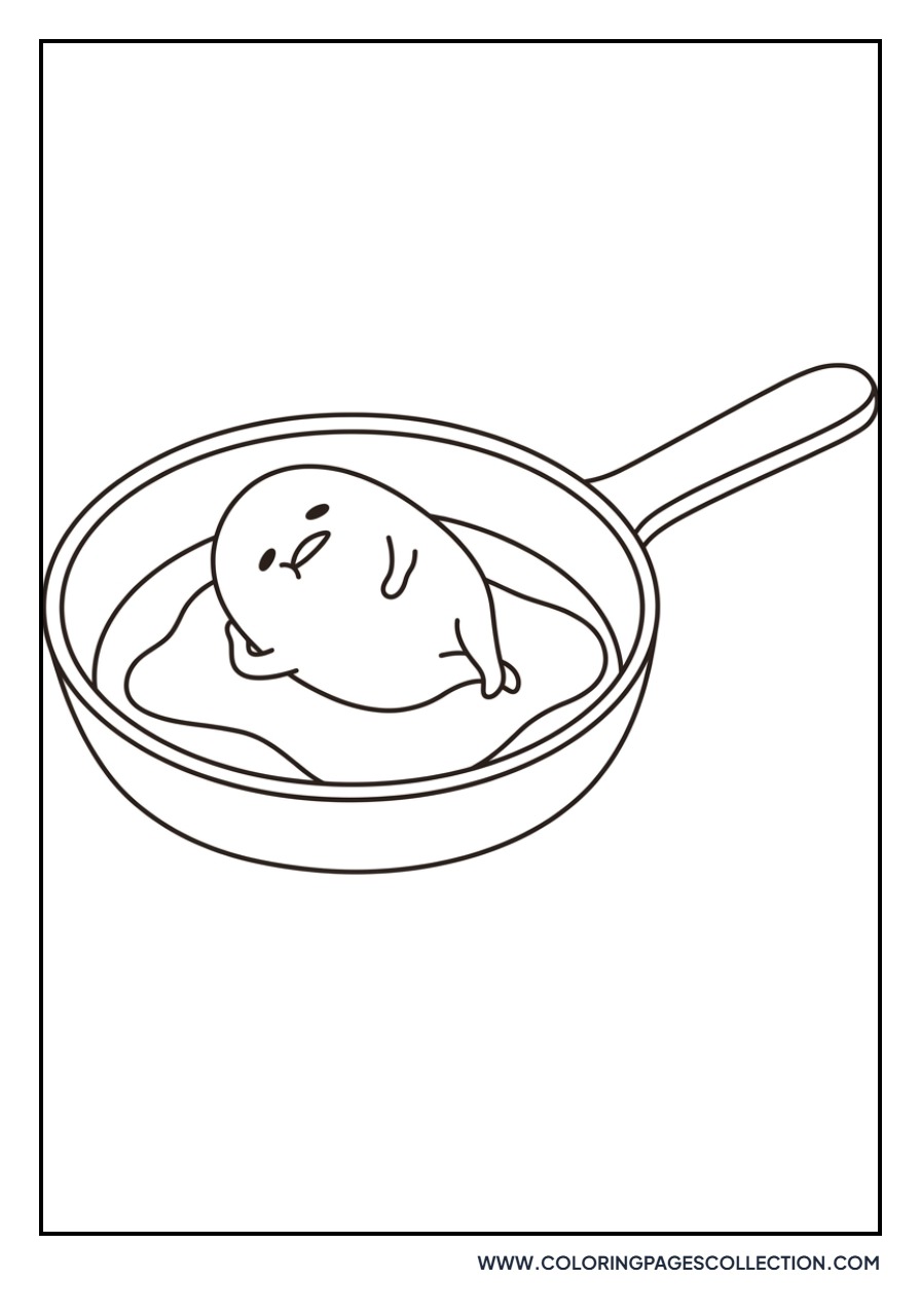 Gudetama in Frying Pan