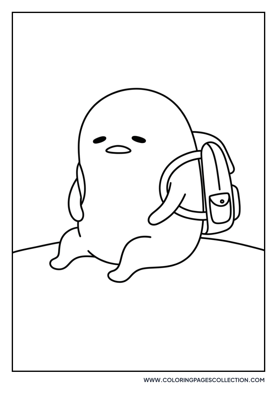 Gudetama with a Backpack