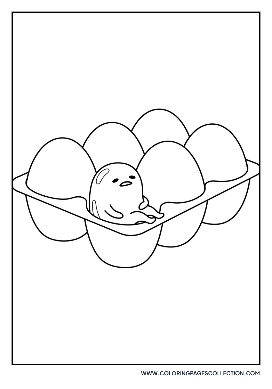 Gudetama with Egg Carton