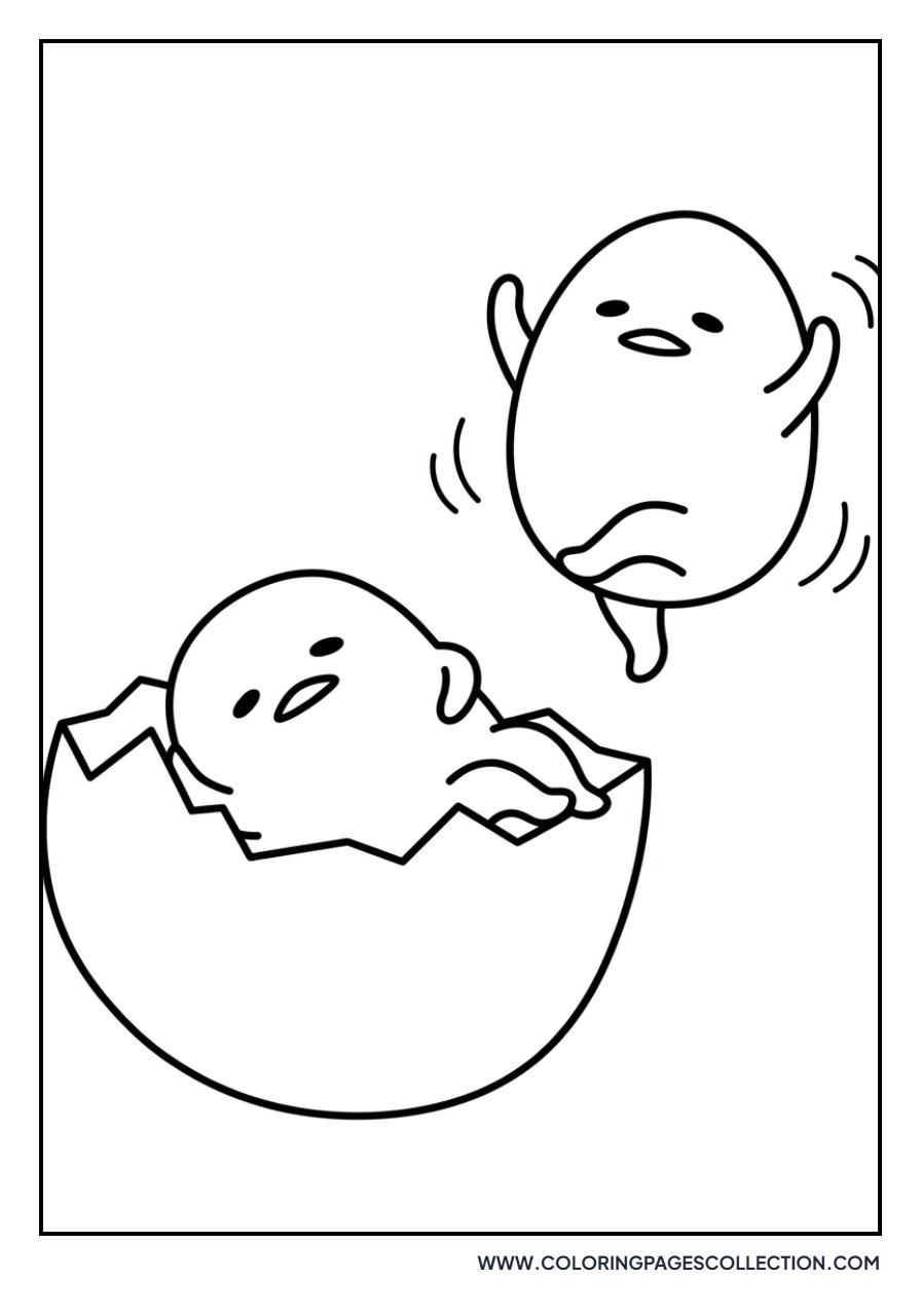 Gudetama with Nisetama-san