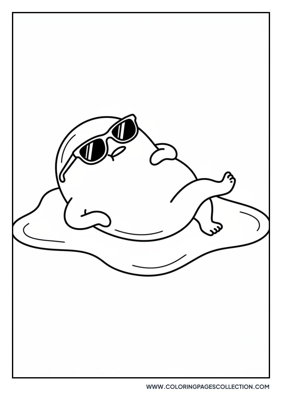 Gudetama with Sunglasses