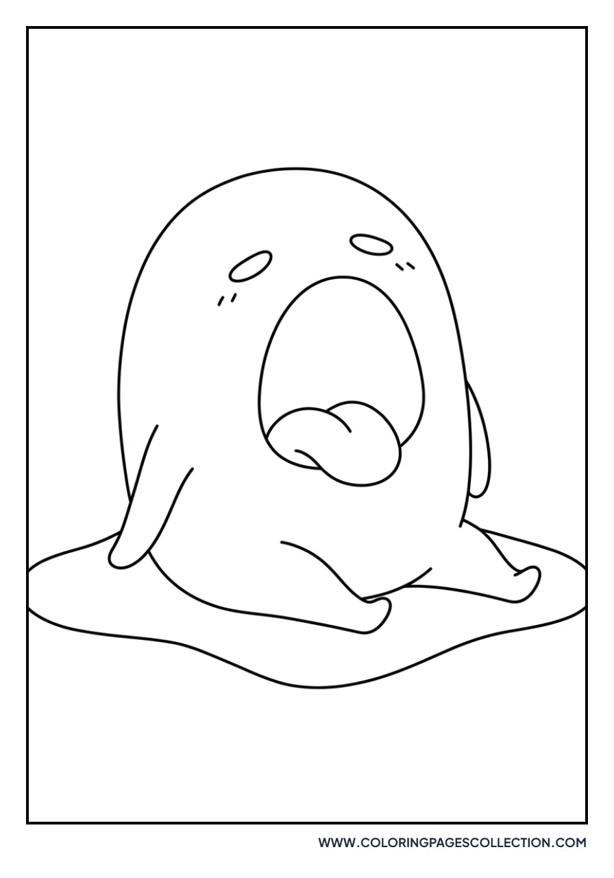Gudetama Yawning Widely