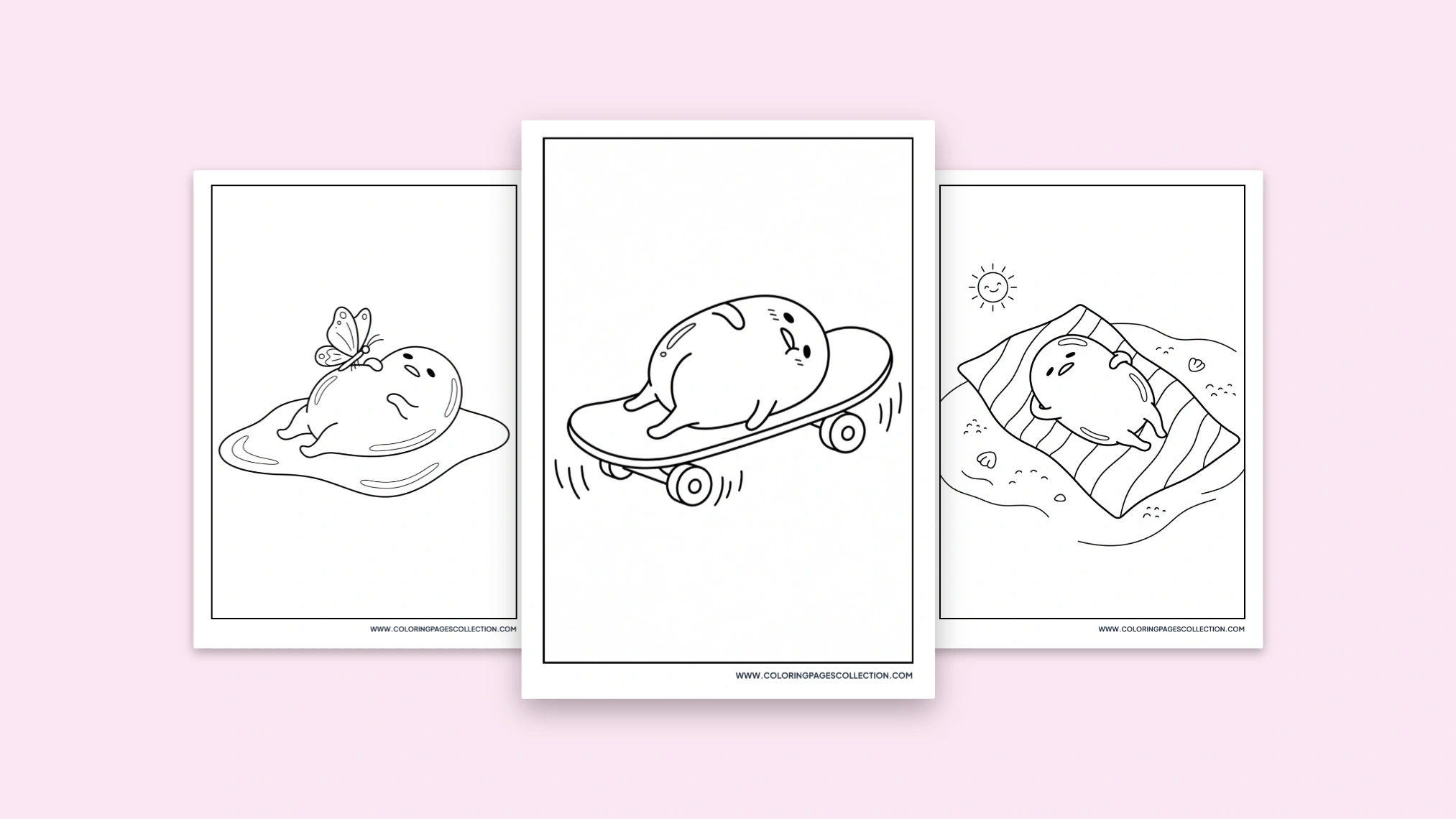 65+ Free Printable Gudetama Coloring Pages