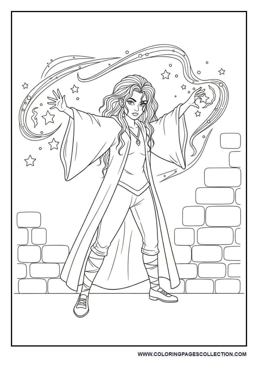 Bellatrix Lestrange Casting a Spell