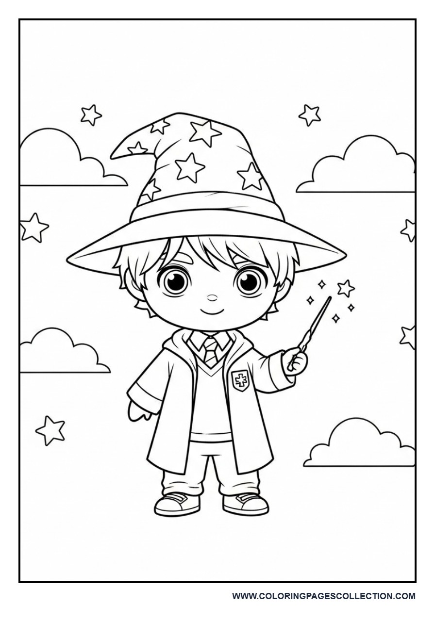 Chibi Ron with Wizard Hat