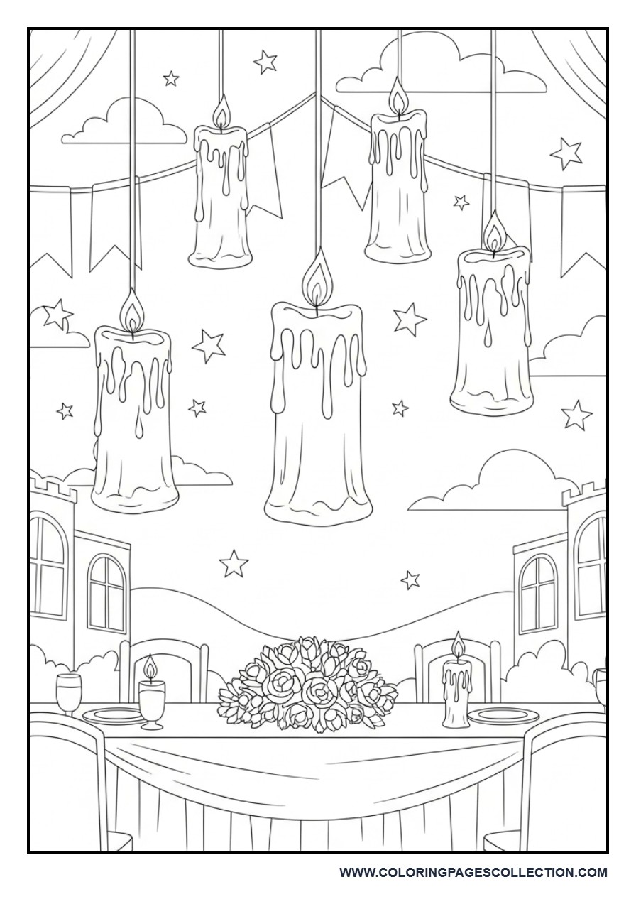 Floating Candles in the Great Hall