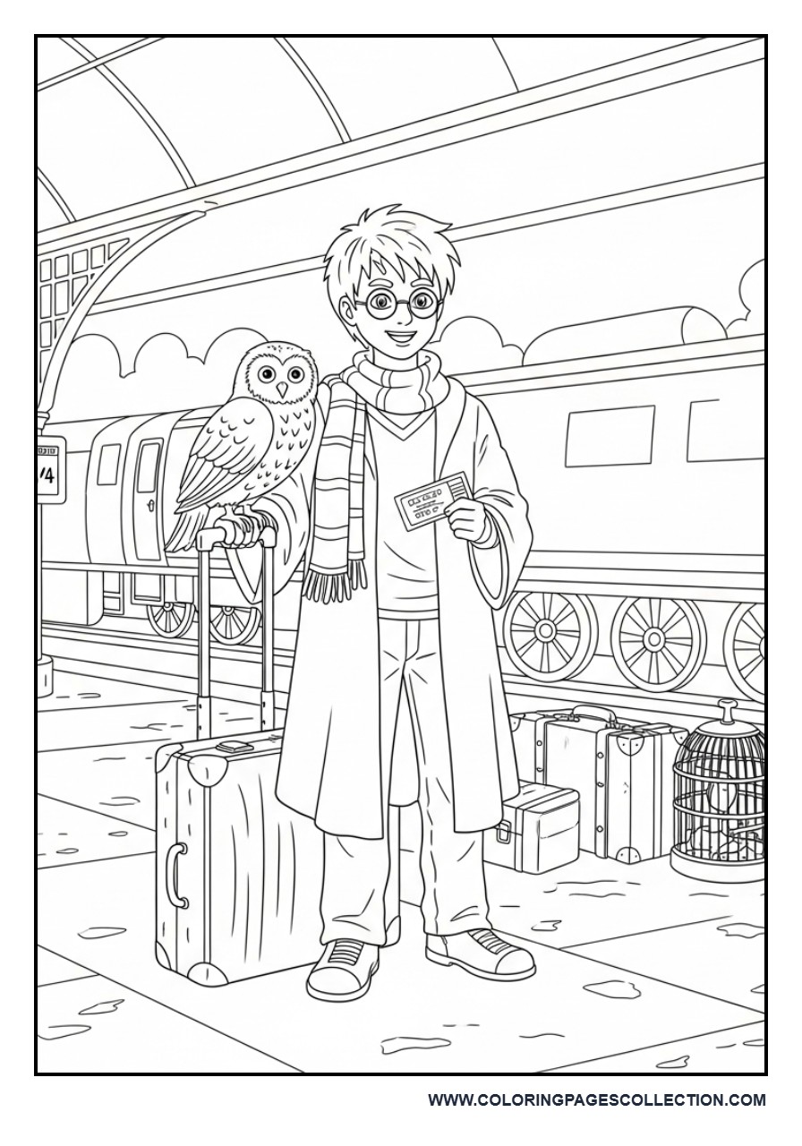 Harry Potter at Platform 9¾