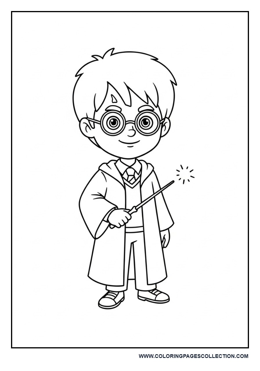 Harry Potter with Round Glasses