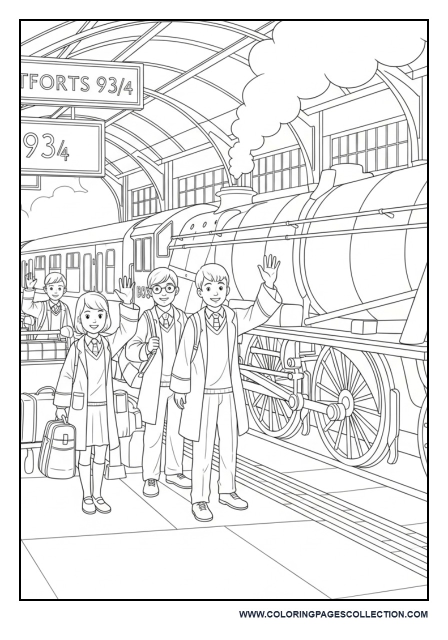 Platform 9¾ Train Departure