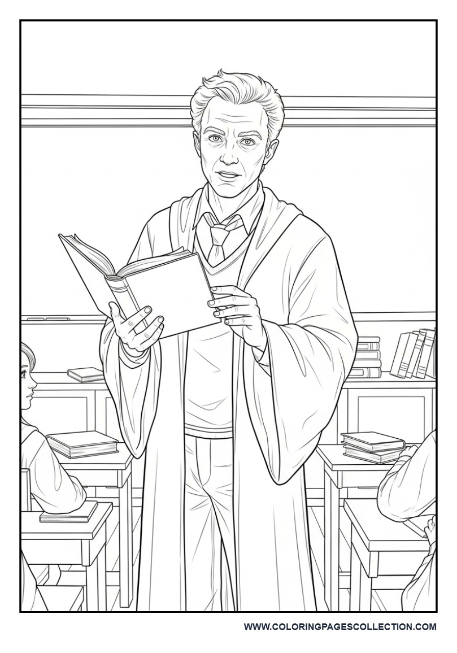 Remus Lupin Teaching Defense Class