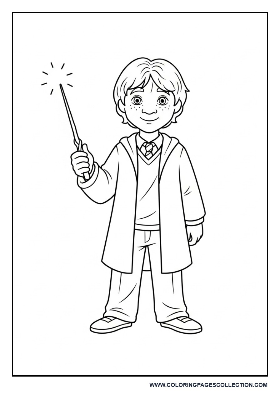Ron Weasley with Magic Wand