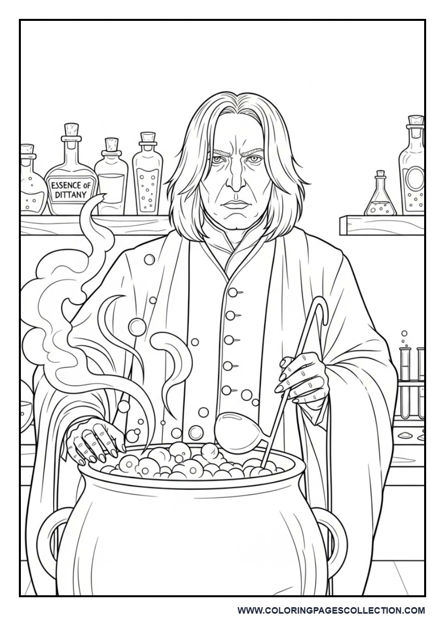 Severus Snape in Potions Class