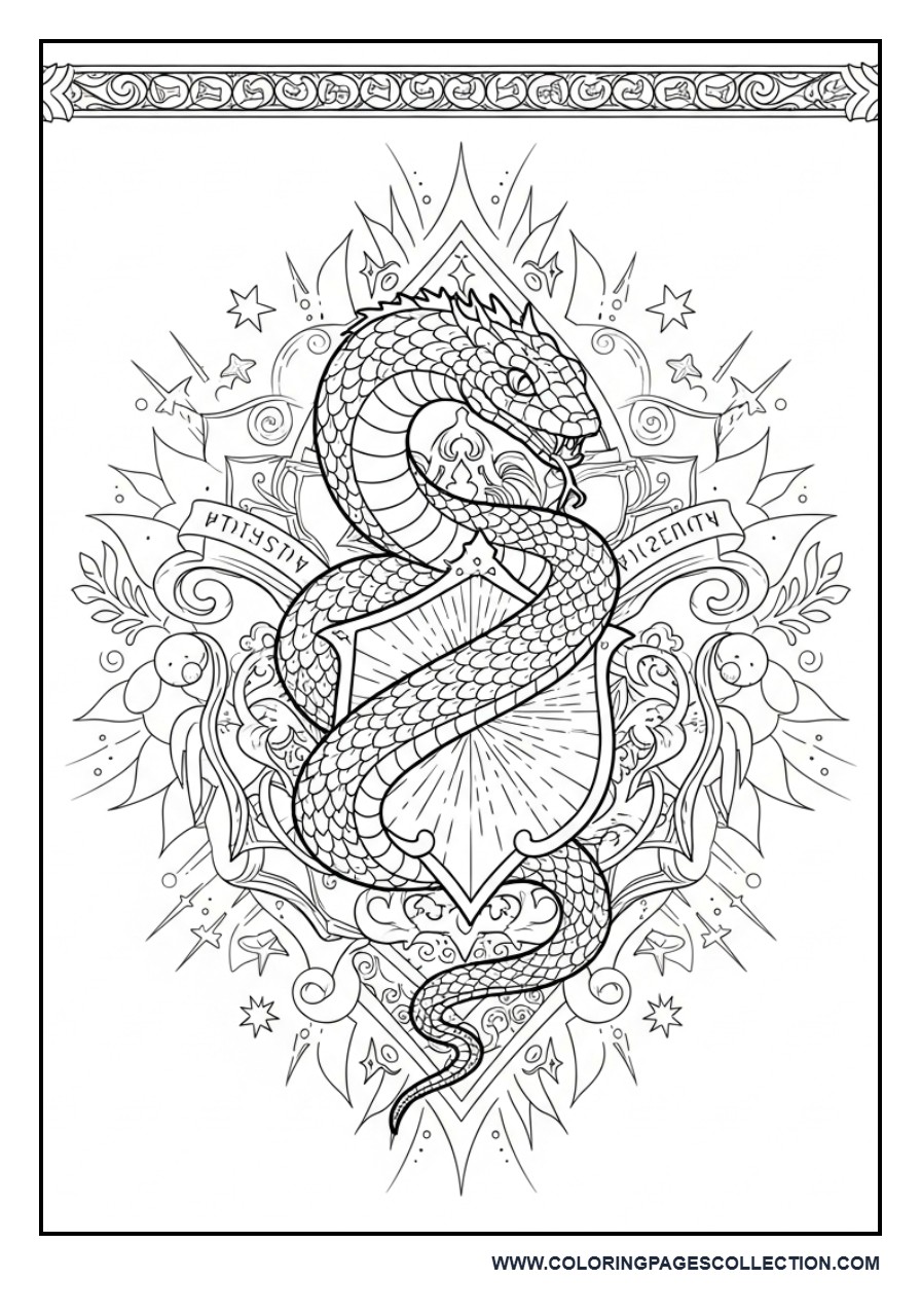 Slytherin Serpent Design