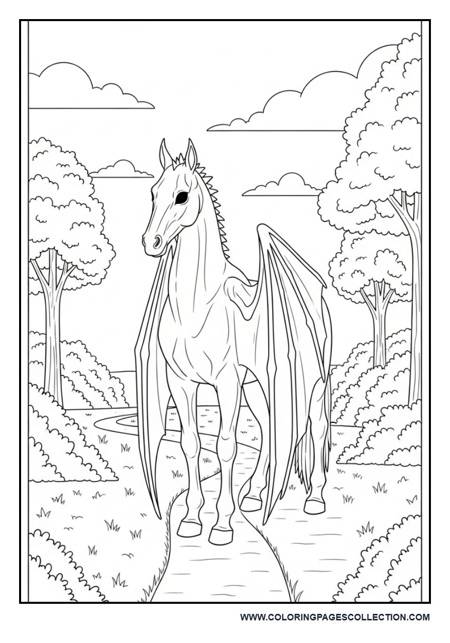 Thestral by the Forest Path