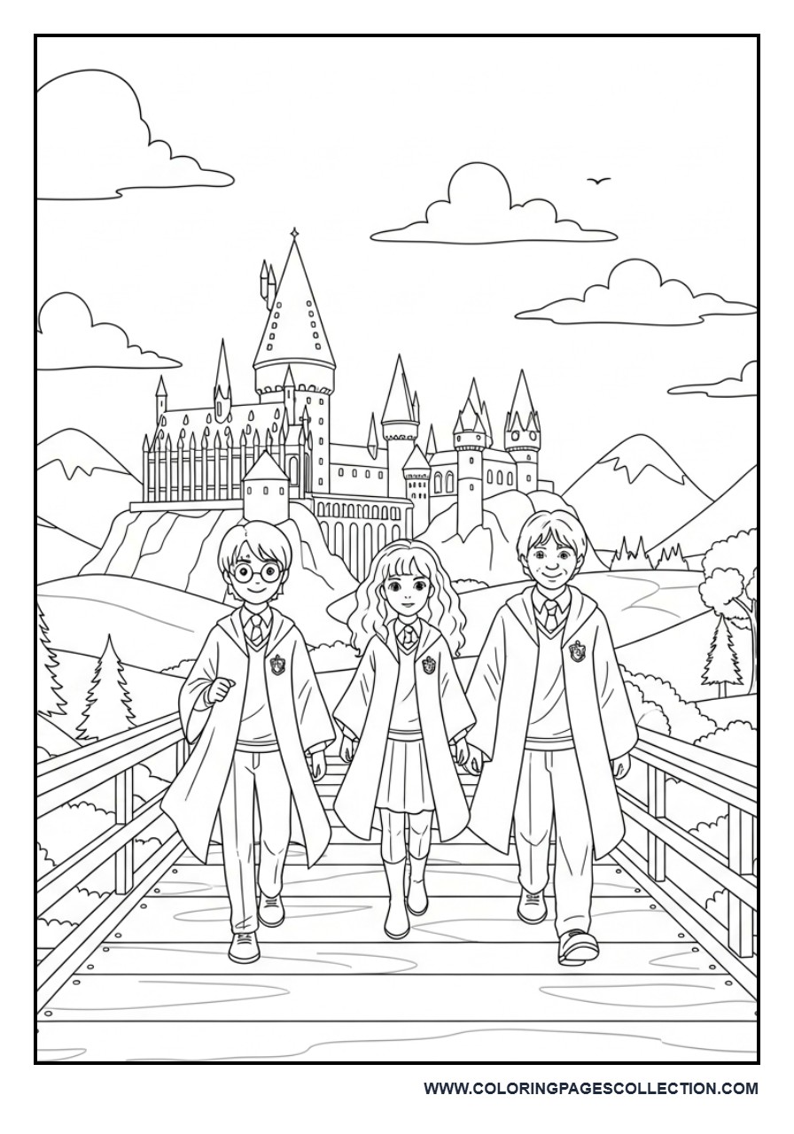 Walking Across the Hogwarts Bridge
