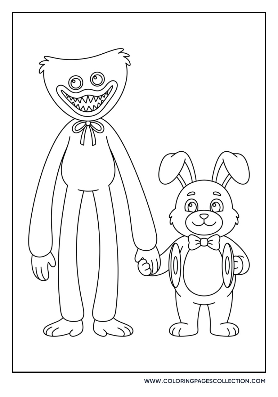 Huggy Wuggy and Bunzo Bunny