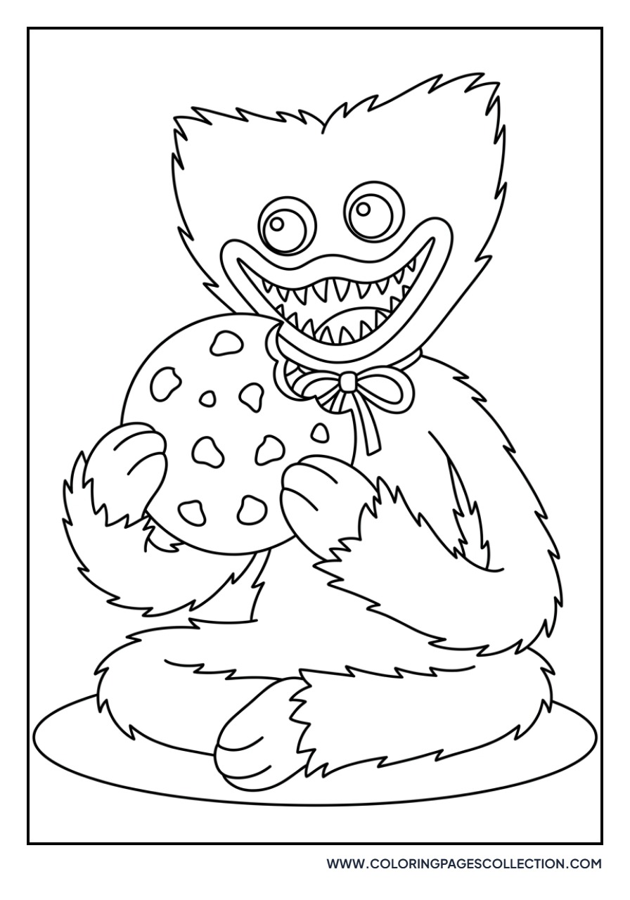 Huggy Wuggy Eating a Cookie