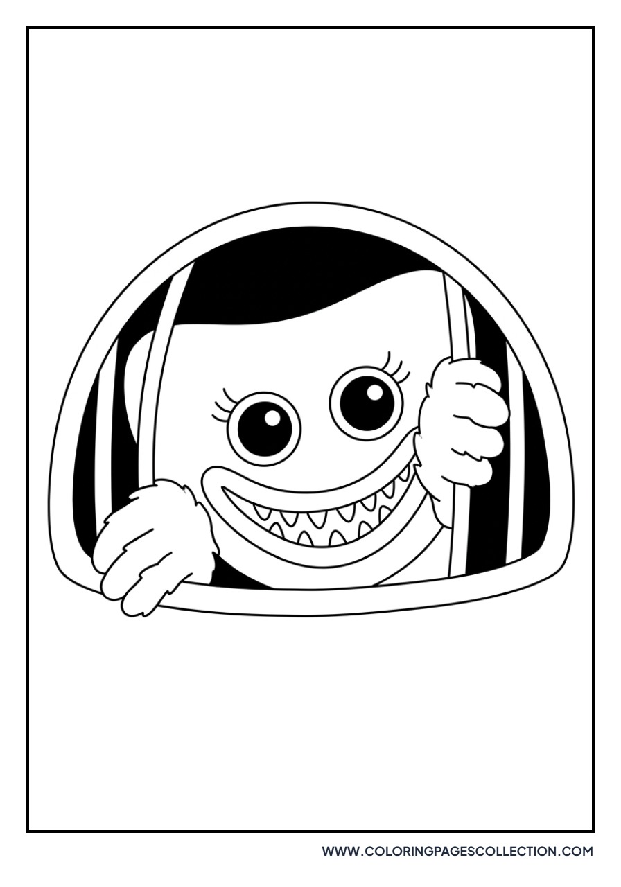Huggy Wuggy Peeking out of Vent
