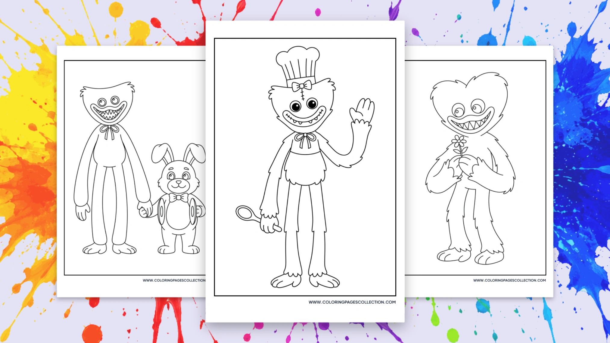 61+ Free Printable Huggy Wuggy Coloring Pages
