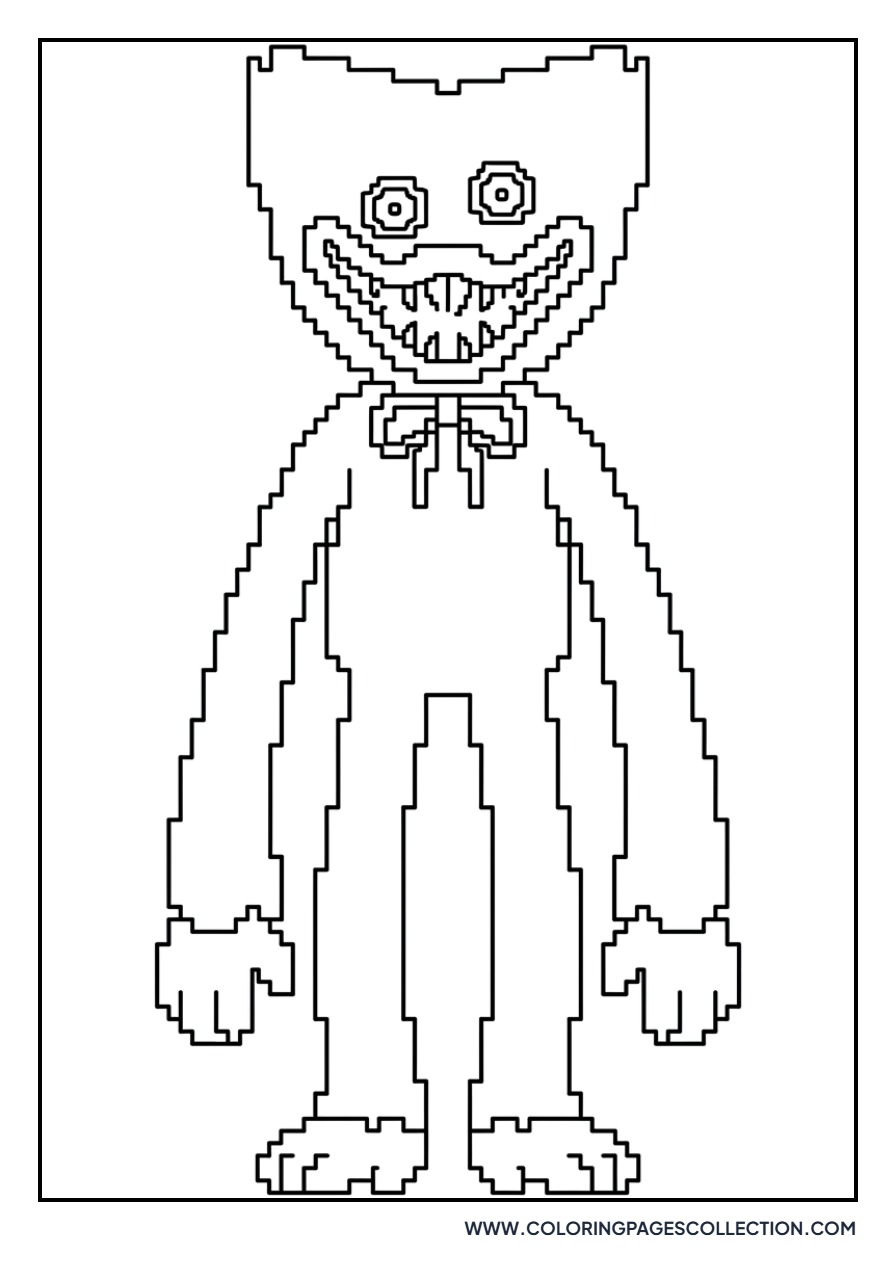 Pixel Art Huggy Wuggy