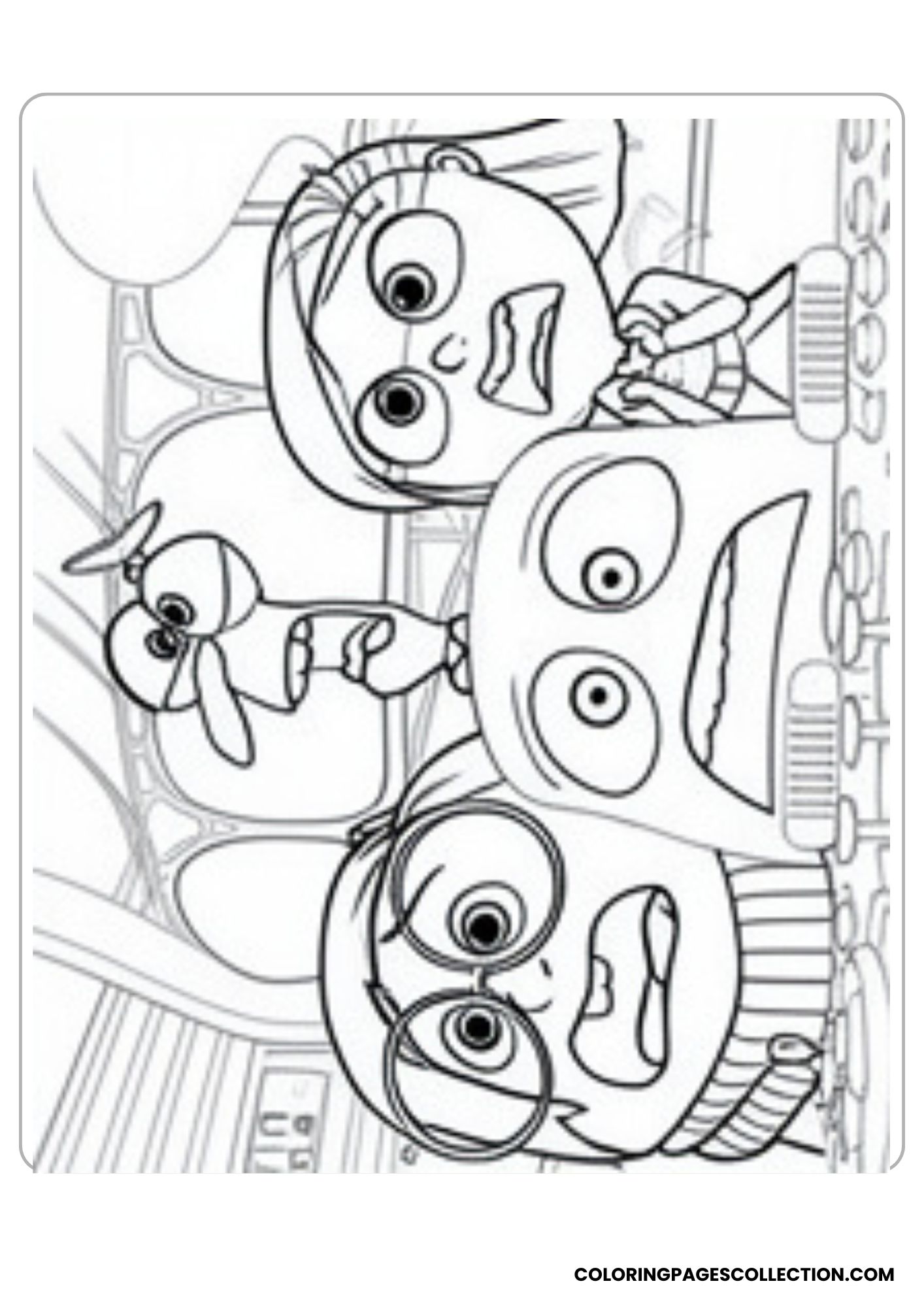 joy and friends adventure coloring page