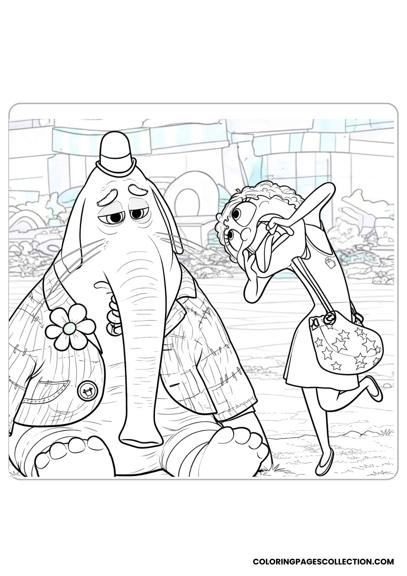 fear and friends fun coloring page