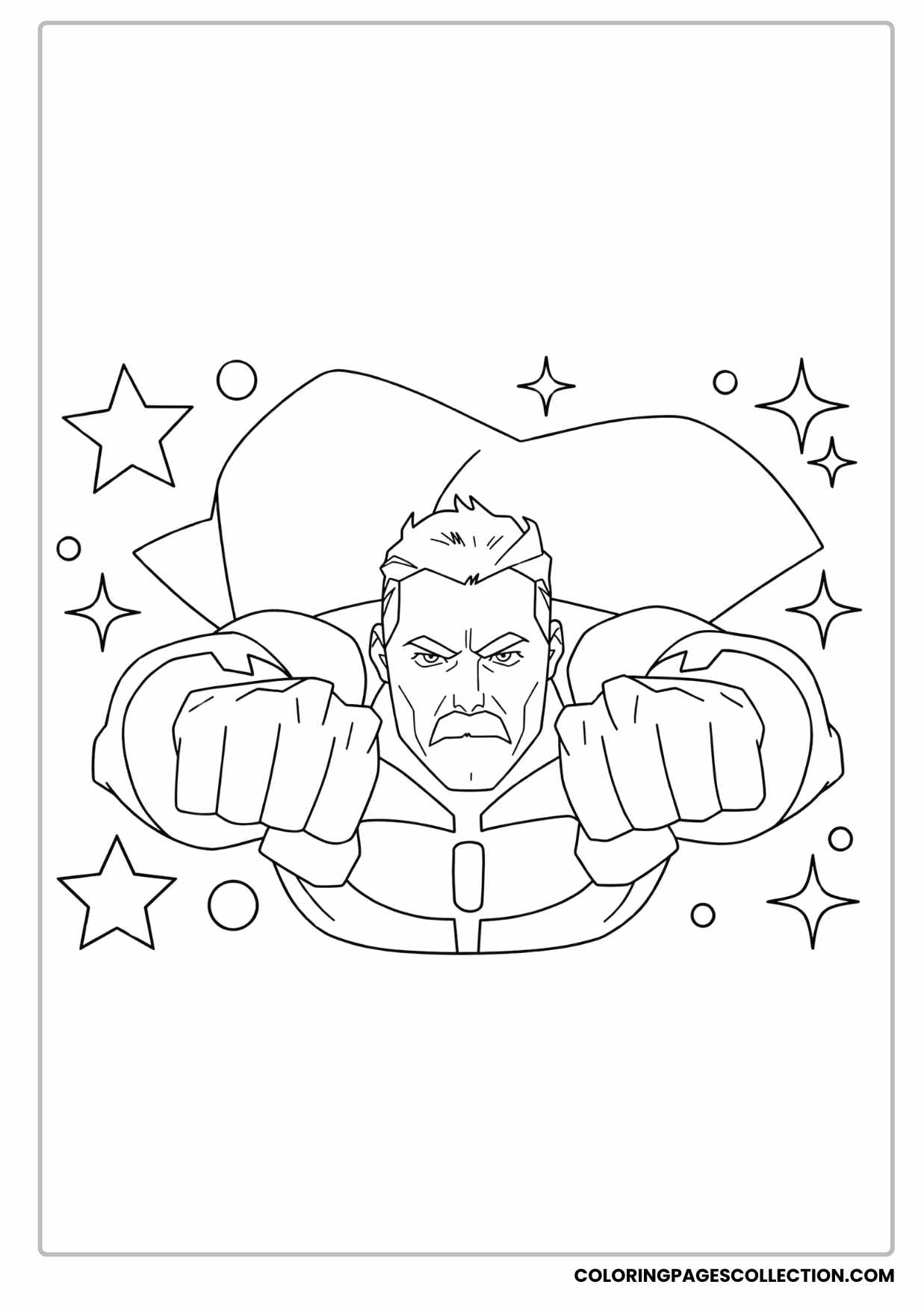 omni-man   coloring page