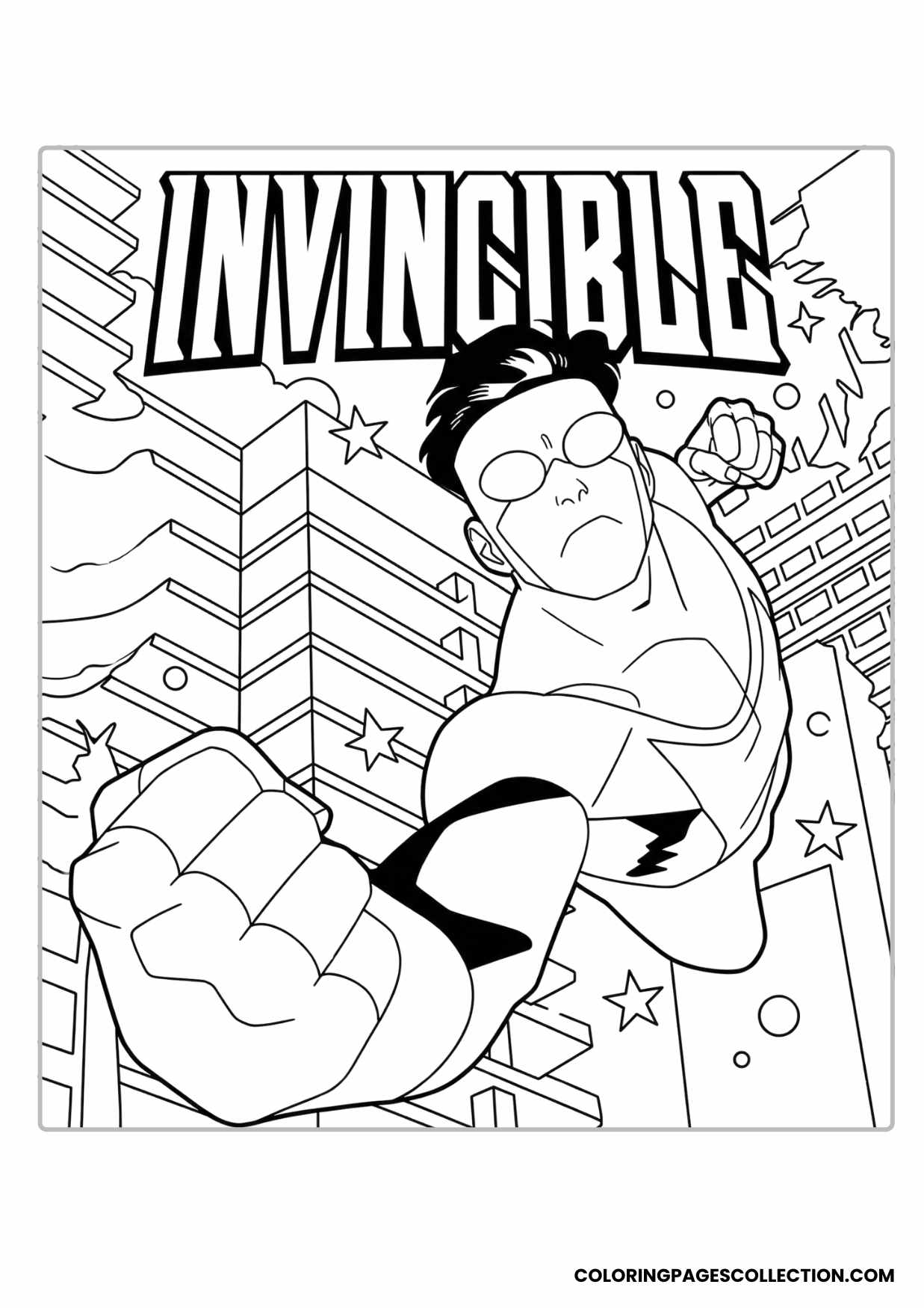 invincible coloring page