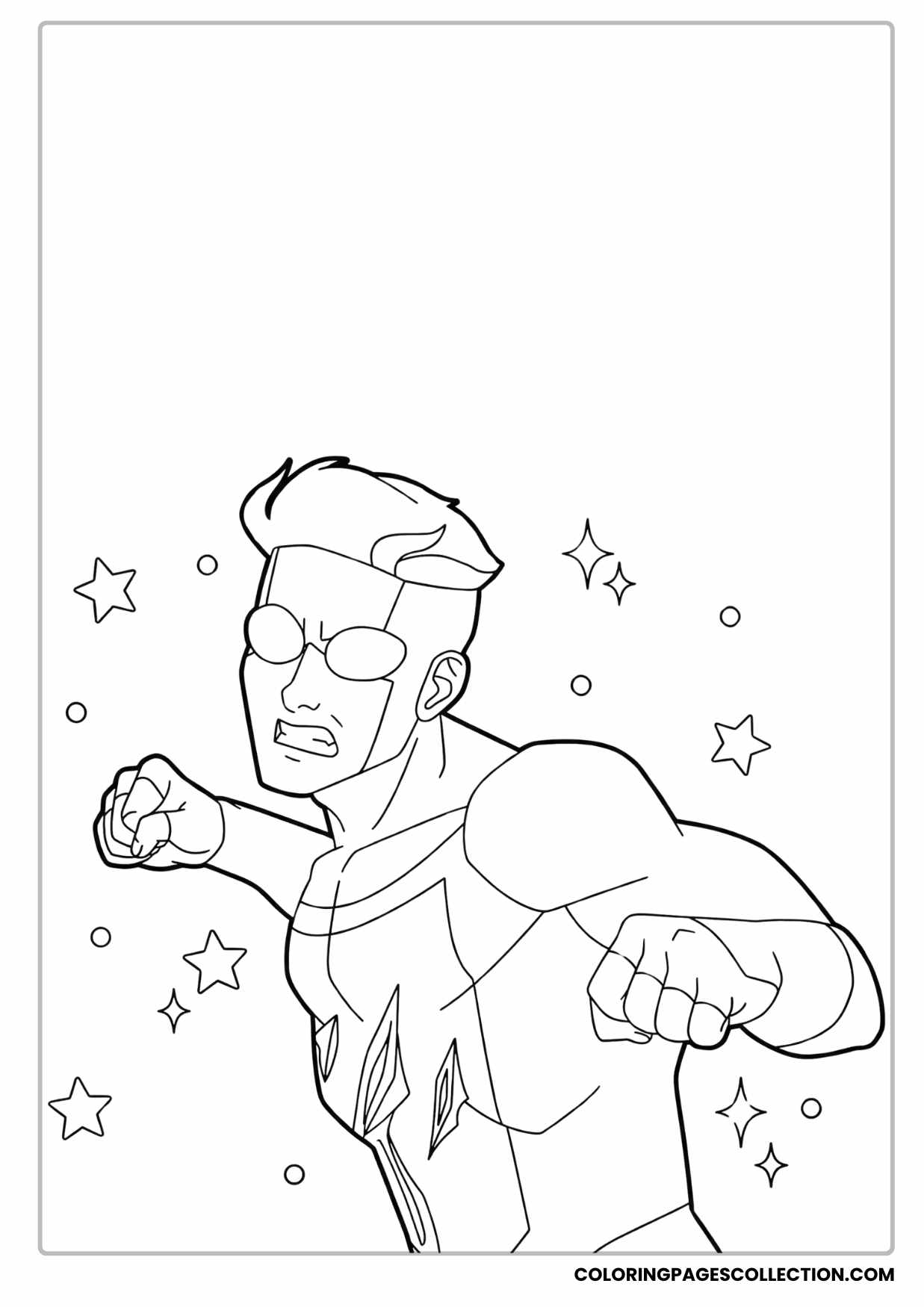mark grayson coloring page